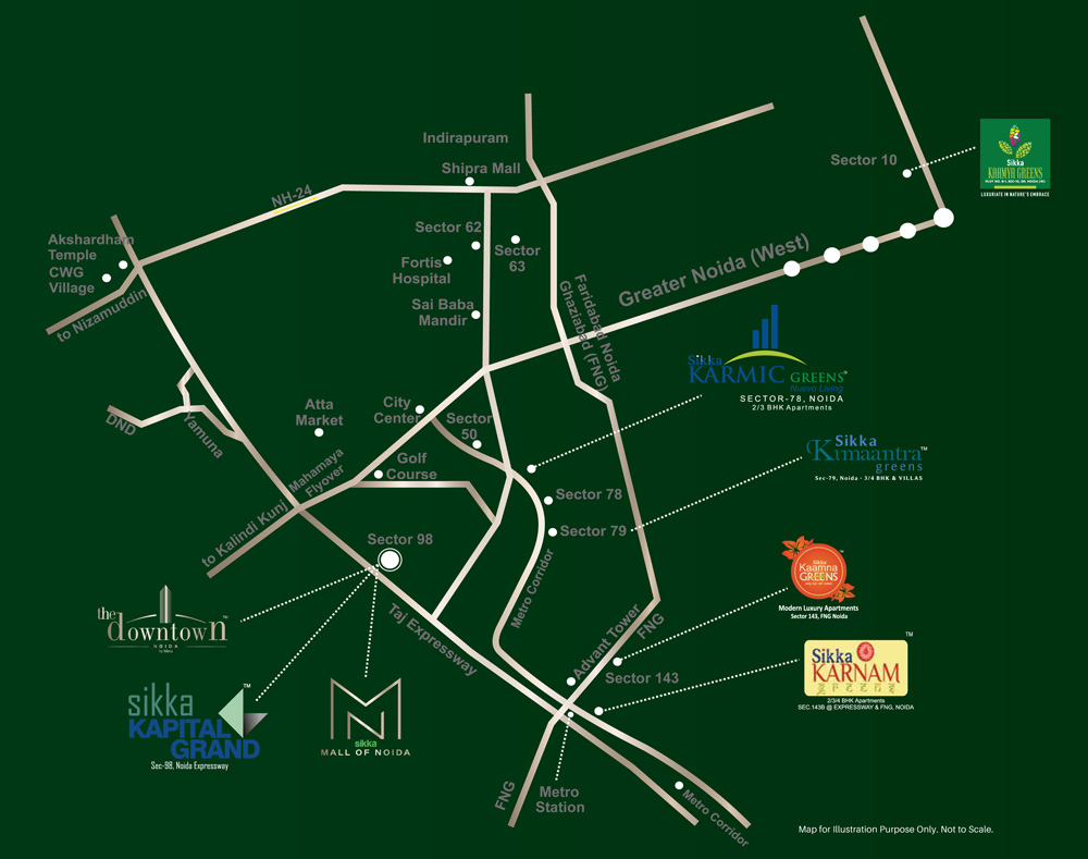 Mall of Noida Location Map